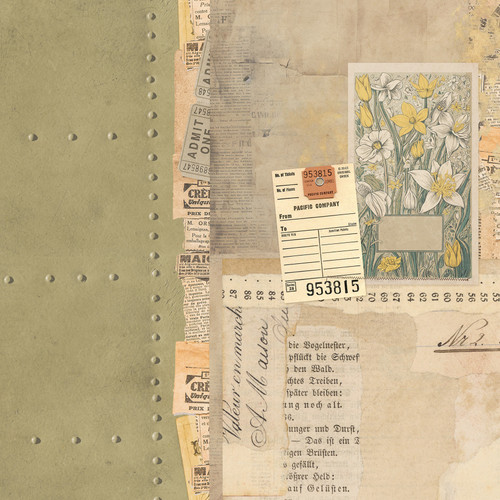 25 Pack - Everyday Junque Double-Sided Cardstock 12"X12"-Memories - 5A002579-1G85Q