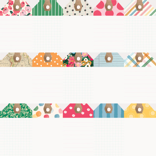 25 Pack - Sunny Days Double-Sided Cardstock 12"X12"-Tag Elements - 5A002WXR-1GXV9