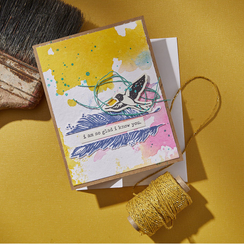 Spellbinders BetterPress Plates & Die Set By Dina Wakley-Collaged Birds - 5A002XCZ-1GYDN Spellbinders BetterPress Plates & Die Set By Dina Wakley-Collaged Birds - 5A002XCZ-1GYDN