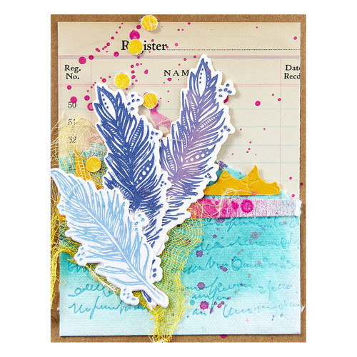 Spellbinders BetterPress Plates & Die Set By Dina Wakley-Feather Dream - 5A002XF4-1GYD2 Spellbinders BetterPress Plates & Die Set By Dina Wakley-Feather Dream - 5A002XF4-1GYD2