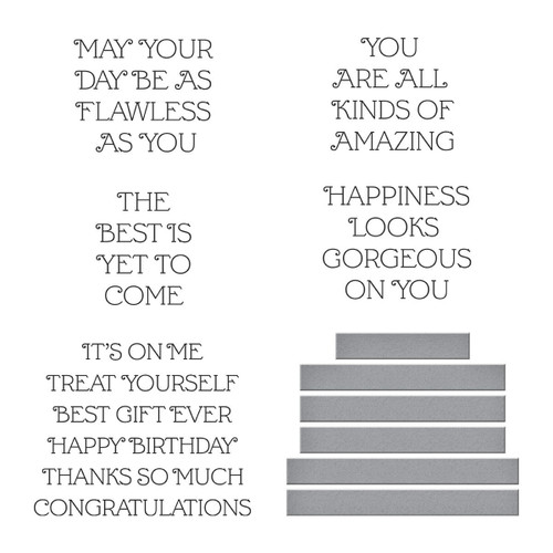 Spellbinders Press Plate & Die Set From The Gorgeous You-Flawless Sentimets - 5A002XDS-1GYCX Spellbinders Press Plate & Die Set From The Gorgeous You-Flawless Sentimets - 5A002XDS-1GYCX