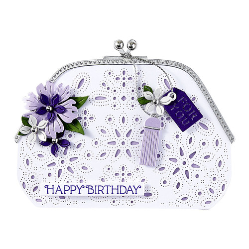 Spellbinders Etched Dies From he Gorgeous You Collection-Makeup Bag - 5A002XDR-1GYCY