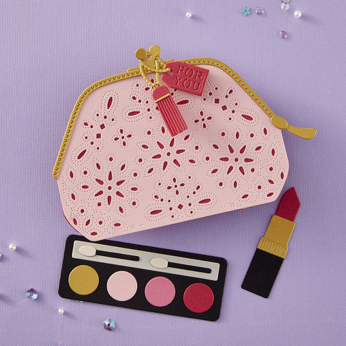 Spellbinders Etched Dies From he Gorgeous You Collection-Makeup Bag - 5A002XDR-1GYCY