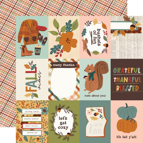 25 Pack - Cider & Donuts Double-Sided Cardstock 12"X12"-3X4 Elements - 5A0029QD-1GD0C - 810150772647 25 Pack - Cider & Donuts Double-Sided Cardstock 12"X12"-3X4 Elements - 5A0029QD-1GD0C - 810150772647