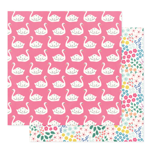 25 Pack - Bea Valint Sketchbook Double-Sided Cardstock 12"X12"-La Swan - A500264R-G190X - 765468029801