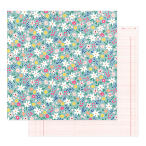25 Pack - Bea Valint Sketchbook Double-Sided Cardstock 12"X12"-Delighted - 5A00264R-1G90W - 765468029726