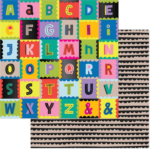 25 Pack - Whatevs Double-Sided Cardstock 12"X12"-Spell It Out - WHTE12-30577 - 765468084183