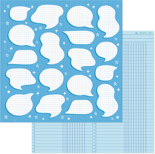 25 Pack - Whatevs Double-Sided Cardstock 12"X12"-Let's Chat - WHTE12-30578 - 765468084190