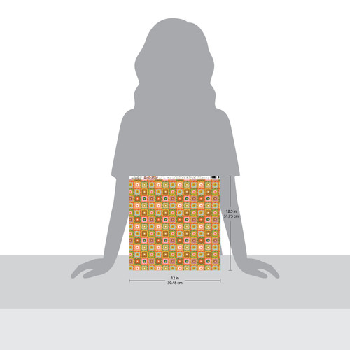 25 Pack - Jen Hadfield Groovy Darlin' Double-Sided Cardstock 12"X12"-Granny Square - A500264B-G18YC