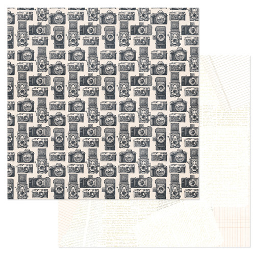 25 Pack - Cedar House Double-Sided Cardstock 12"X12"-Cameras - CDH12-30336 - 765468083346