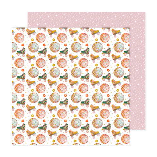25 Pack - Jen Hadfield Groovy Darlin' Double-Sided Cardstock 12"X12"-Roller Disco - A500264B-G18Z7 - 765468087276 25 Pack - Jen Hadfield Groovy Darlin' Double-Sided Cardstock 12"X12"-Roller Disco - A500264B-G18Z7 - 765468087276