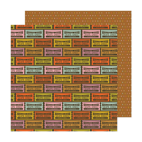 25 Pack - Jen Hadfield Groovy Darlin' Double-Sided Cardstock 12"X12"-Skate Check - A500264B-G18ZC - 765468087399