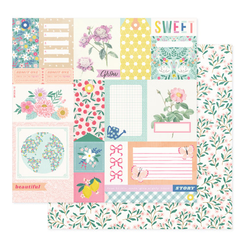 25 Pack - Bea Valint Sketchbook Double-Sided Cardstock 12"X12"-The Story - A500264R-G18ZP - 765468029597