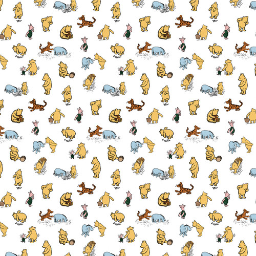 25 Pack - Winnie The Pooh Baby Double-Sided Cardstock 12"X12"-Friends Forever - 5A002JSX-1GLBG