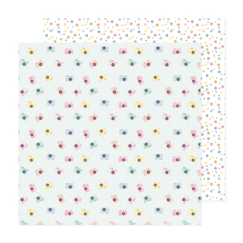 25 Pack - American Crafts Patterned Double-Sided Cardstock 12"X12"-Memory Keeper, Rainbow Avenue - ACRA12-25853 - 765468075525