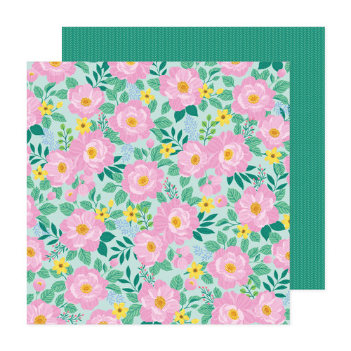 25 Pack - American Crafts Patterned Double-Sided Cardstock 12"X12"-Blissful Blooms, Poppy And Pear - ACPP12-22171 - 765468075938 25 Pack - American Crafts Patterned Double-Sided Cardstock 12"X12"-Blissful Blooms, Poppy And Pear - ACPP12-22171 - 765468075938