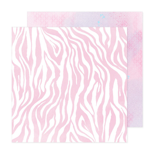 25 Pack - Dreamer Double-Side Cardstock 12"X12"-Pink Zebra - DRM12-25895 - 765468076744