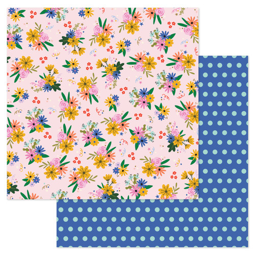 25 Pack - American Crafts Patterned Double-Sided Cardstock 12"X12"-Congrats, Life Of The Party - ACLFTP12-25825 - 765468075242