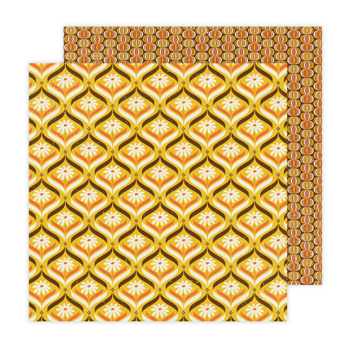 25 Pack - Jen Hadfield Flower Child Double-Sided Cardstock 12"X12"-Nostalgia - JHFC12-14145 - 765468043890