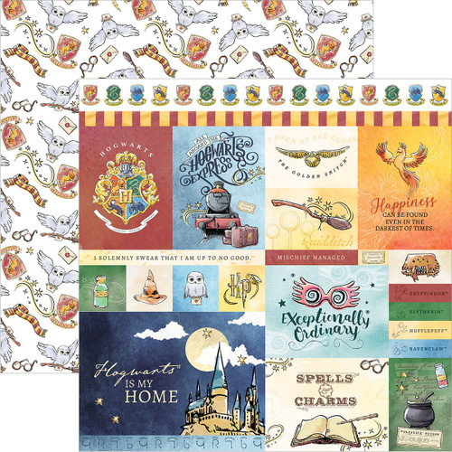 15 Pack - Paper House Harry Potter Double-Sided Cardstock 12"X12"-Harry Potter Watercolor Tags - P2226E - 767636844278