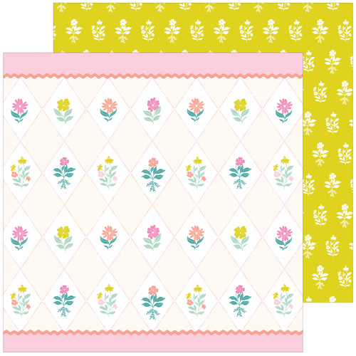 25 Pack - Picture Perfect Double-Sided Cardstock 12"X12"-Happiness Blooms - 5A0021N1-1G4K3 - 736952884053
