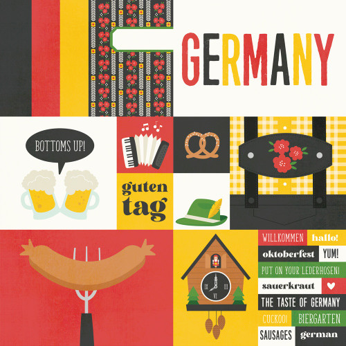 25 Pack - Say Cheese Epic Double-Sided Cardstock 12"X12"-Germany - 5A0022JR-1G5DS