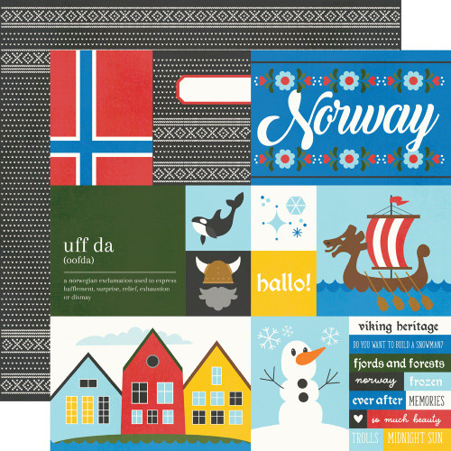 25 Pack - Say Cheese Epic Double-Sided Cardstock 12"X12"-Norway - 5A0022JR-1G5DV - 810150770995