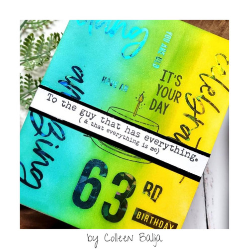 3 Pack - Deco Foil Adhesive Transfer Sheets by Unity 5.9" x 5.9"-Let's Celebrate - 5A0022TF-1G5V3 3 Pack - Deco Foil Adhesive Transfer Sheets by Unity 5.9" x 5.9"-Let's Celebrate - 5A0022TF-1G5V3