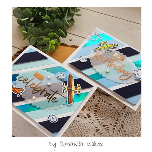 Deco Foil Adhesive Transfer Sheets by Unity 5.9" x 5.9"-Let's Celebrate - 5A0022TF-1G5V3 Deco Foil Adhesive Transfer Sheets by Unity 5.9" x 5.9"-Let's Celebrate - 5A0022TF-1G5V3