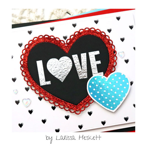 3 Pack - Deco Foil Adhesive Transfer Sheets 5.9" x 5.9"-Love & Kisses - 5A0022T9-1G5TV