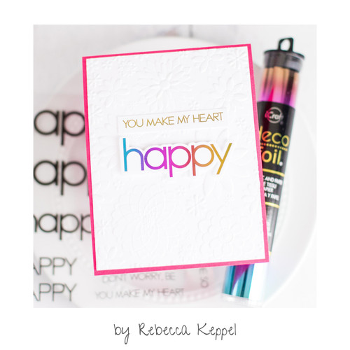 3 Pack - Deco Foil Adhesive Transfer Sheets 5.9" x 5.9"-Happy Everything - 5A0022TD-1G5TZ 3 Pack - Deco Foil Adhesive Transfer Sheets 5.9" x 5.9"-Happy Everything - 5A0022TD-1G5TZ