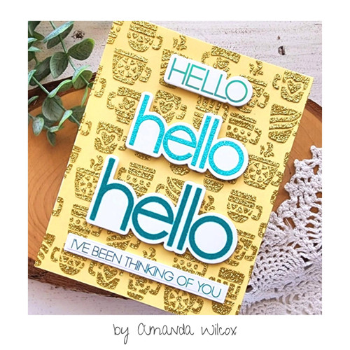 3 Pack - Deco Foil Adhesive Transfer Sheets 5.9" x 5.9"-Oh Hello - 5A0022TC-1G5V1