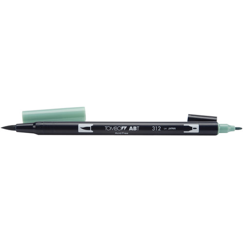 6 Pack - Tombow Dual Brush Marker Open Stock-312 Holly Green - DBP-56535 - 085014565356