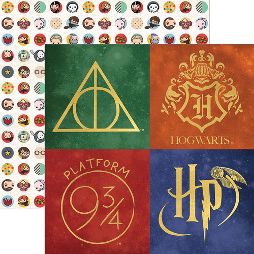 15 Pack - Harry Potter Foiled Double-Sided Paper 12"X12"-Harry Potter - PGLHP12-2047E - 767636832534