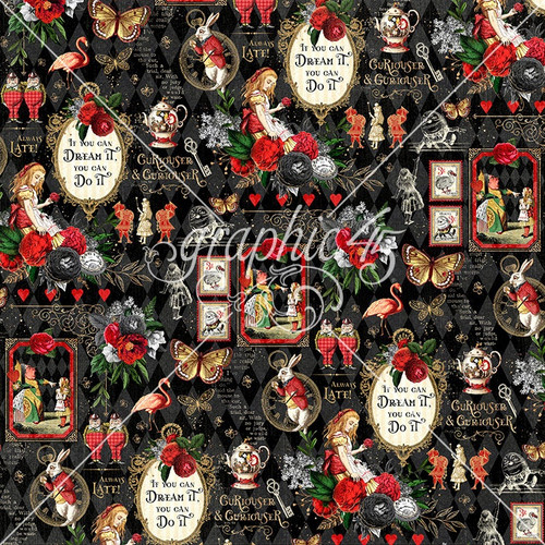 15 Pack - Curiouser & Curiouser Double-Sided Cardstock 12"X12"-Beautiful Nonsense - 5A002HNM-1GK7D