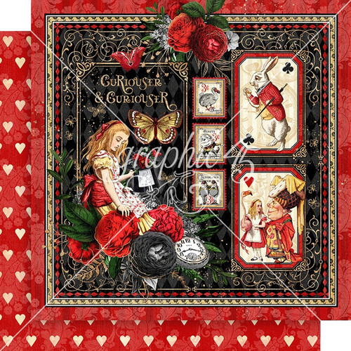 15 Pack - Curiouser & Curiouser Double-Sided Cardstock 12"X12"-Curiouser & Curiouser - 5A002HNM-1GK72 - 810070166564