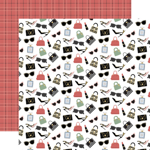 25 Pack - Fashion Double-Sided Cardstock 12"X12"-Chic Accessories - 5A0030BX-1H1Y7 - 810179817794