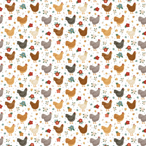 25 Pack - Chickens Double-Sided Cardstock 12"X12"-Our Coop - 5A0030K9-1H22B