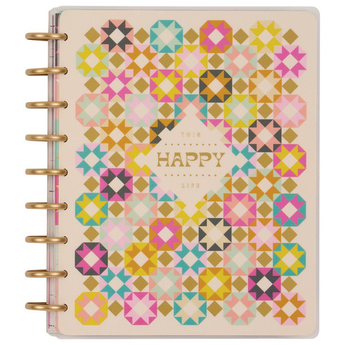 Happy Planner 18-Month Classic Disc Bound Planner-Happy Patchwork; Jul '25 - Dec '26 - 5A002X51-1GY1R