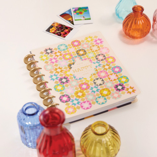Happy Planner 18-Month Classic Disc Bound Planner-Happy Patchwork; Jul '25 - Dec '26 - 5A002X51-1GY1R Happy Planner 18-Month Classic Disc Bound Planner-Happy Patchwork; Jul '25 - Dec '26 - 5A002X51-1GY1R
