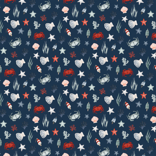 25 Pack - Seashore Double-Sided Cardstock 12"X12"-Nautical Finds - 5A0030C3-1H1XL