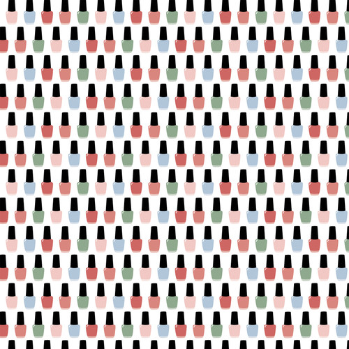 25 Pack - Fashion Double-Sided Cardstock 12"X12"-Mani Pedi Polish - 5A0030BX-1H1WK