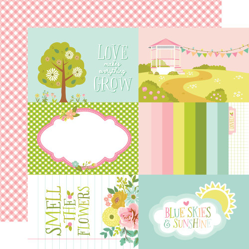 25 Pack - Tea Garden Double-Sided Cardstock 12"X12"-4X6 Elements - 5A002N26-1GPJF - 810150776447 25 Pack - Tea Garden Double-Sided Cardstock 12"X12"-4X6 Elements - 5A002N26-1GPJF - 810150776447