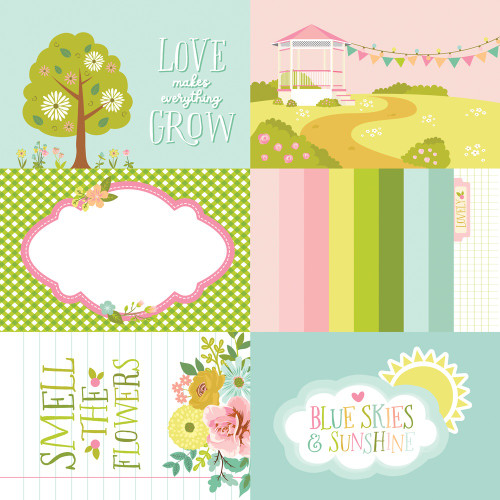 25 Pack - Tea Garden Double-Sided Cardstock 12"X12"-4X6 Elements - 5A002N26-1GPJF 25 Pack - Tea Garden Double-Sided Cardstock 12"X12"-4X6 Elements - 5A002N26-1GPJF