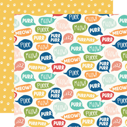 25 Pack - Fur Baby Cat Double-Sided Cardstock 12"X12"-Purrrfect - 5A002N3H-1GPJX - 810150776218