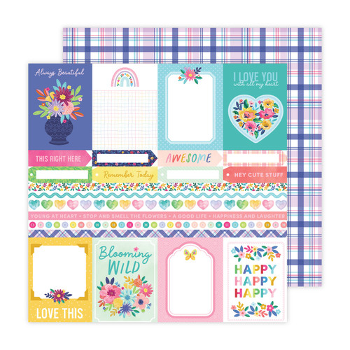25 Pack - Paige Evans Blooming Wild Double-Sided Cardstock 12"X12"-#1 - PEBL12-14027 - 718813174077