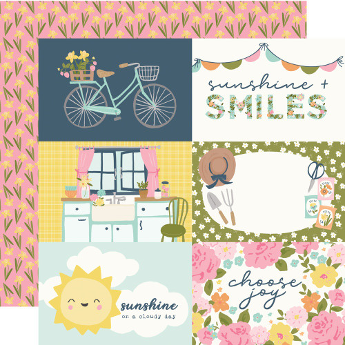 25 Pack - Fresh Air Double-Sided Cardstock 12"X12"-4X6 Elements - FRA12-21614 - 810112387926
