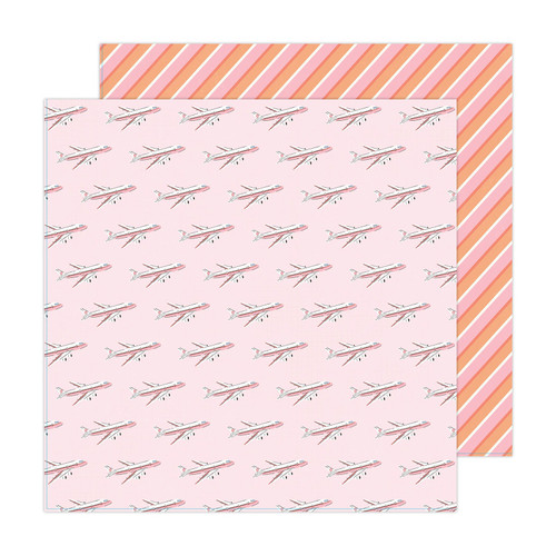 25 Pack - Maggie Holmes Round Trip Double-Sided Cardstock 12"X12"-Departure - MHRT12-13585 - 718813915809