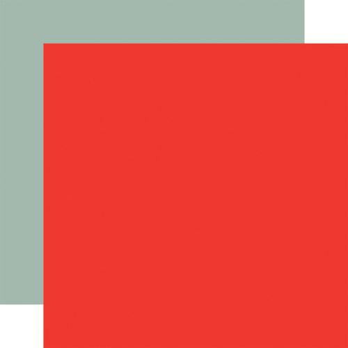 25 Pack - Christmas Flora Solid Double-Sided Cardstock 12"X12"-Red/ Sage - CBCFL12-42017 - 691835231419