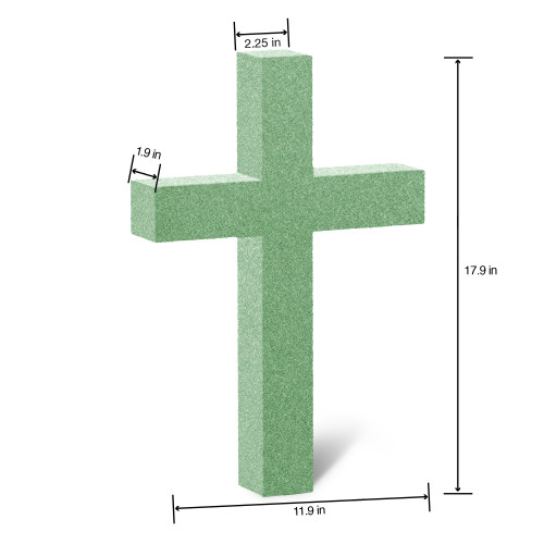 24 Pack - FloraCraft XPS Foam Cross Bulk Pack-17.9"X11.9" w/2.25" Face - C18G1PCU